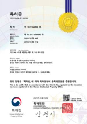 다중 SAP 시트를 포함하는 패드 및 그의 제조 방법 특허증